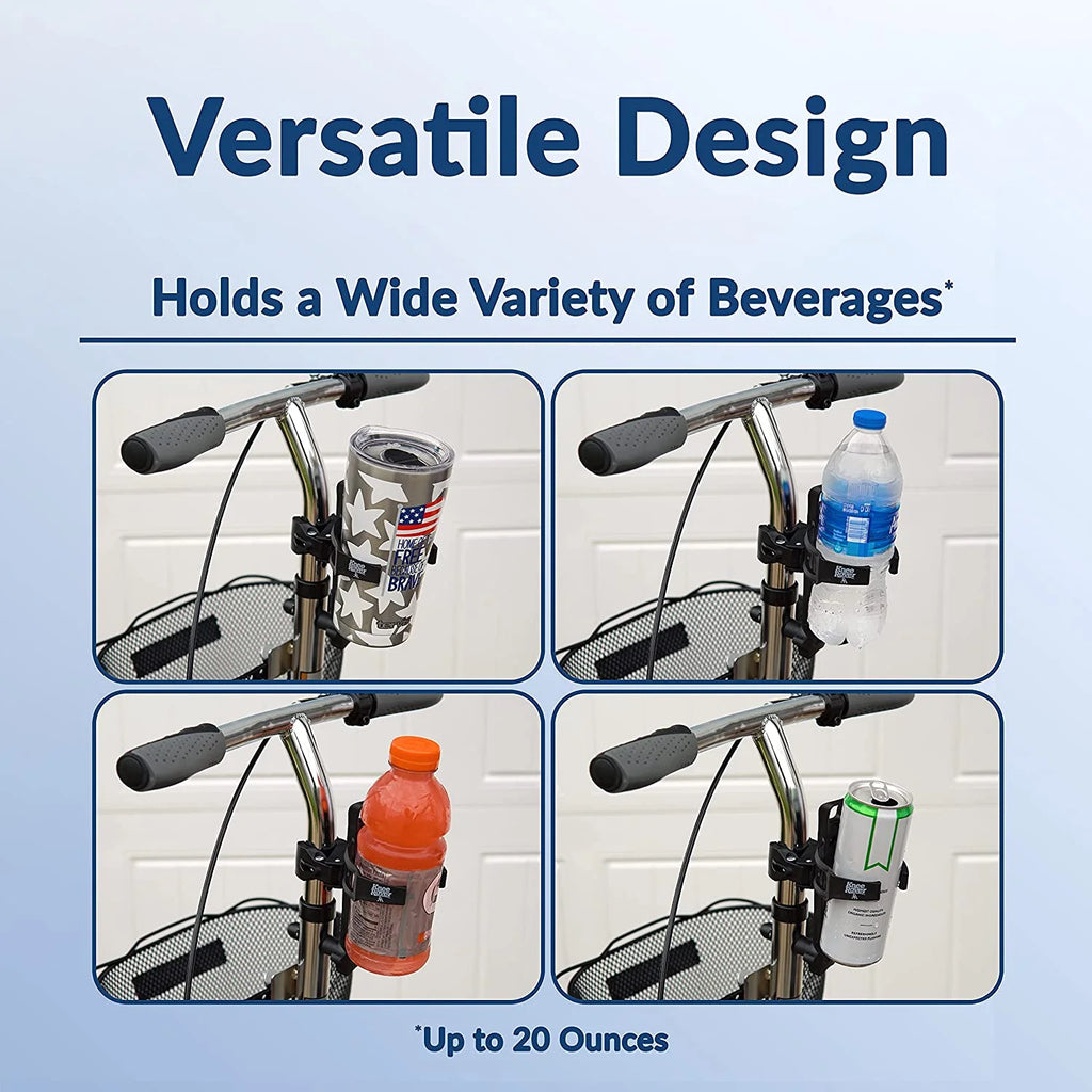 Universal Cup Holder Bottle Holder Accessory for Knee Scooter Walkers