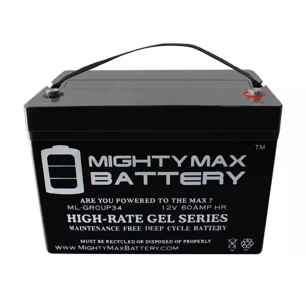 12-Volt GROUP 34 REPLACEMENT BATTERY for PERMOBIL 300 SERIES WHEELCHAIRS