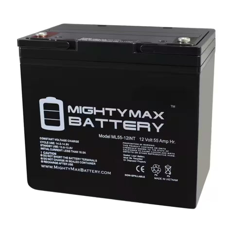 12V 55AH INT Battery Replaces Scooters and Electric Wheelchairs
